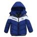 YDOJG Kids Clothing Kids Zipper Windproof Baby Coat Stripe Boys Girls Jacket Toddler Winter Hooded Boys Coat&Jacket