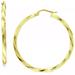 Giani Bernini Jewelry | Nwt Giani Bernini. Twist Hoop Earrings In 18k Gold-Plated Sterling Silver 15mm | Color: Gold/Silver | Size: Os