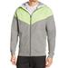 Nike Jackets & Coats | Nike Mens Track And Field Woven Full Zip Hooded Jacket,Grey/Neon Yellow,Xx-Large | Color: Gray | Size: Xxl