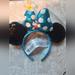 Disney Accessories | Blue Polka Dot Sequin Flower Daisy Headband Ears Minnie Disney Parks | Color: Black/Blue | Size: Os