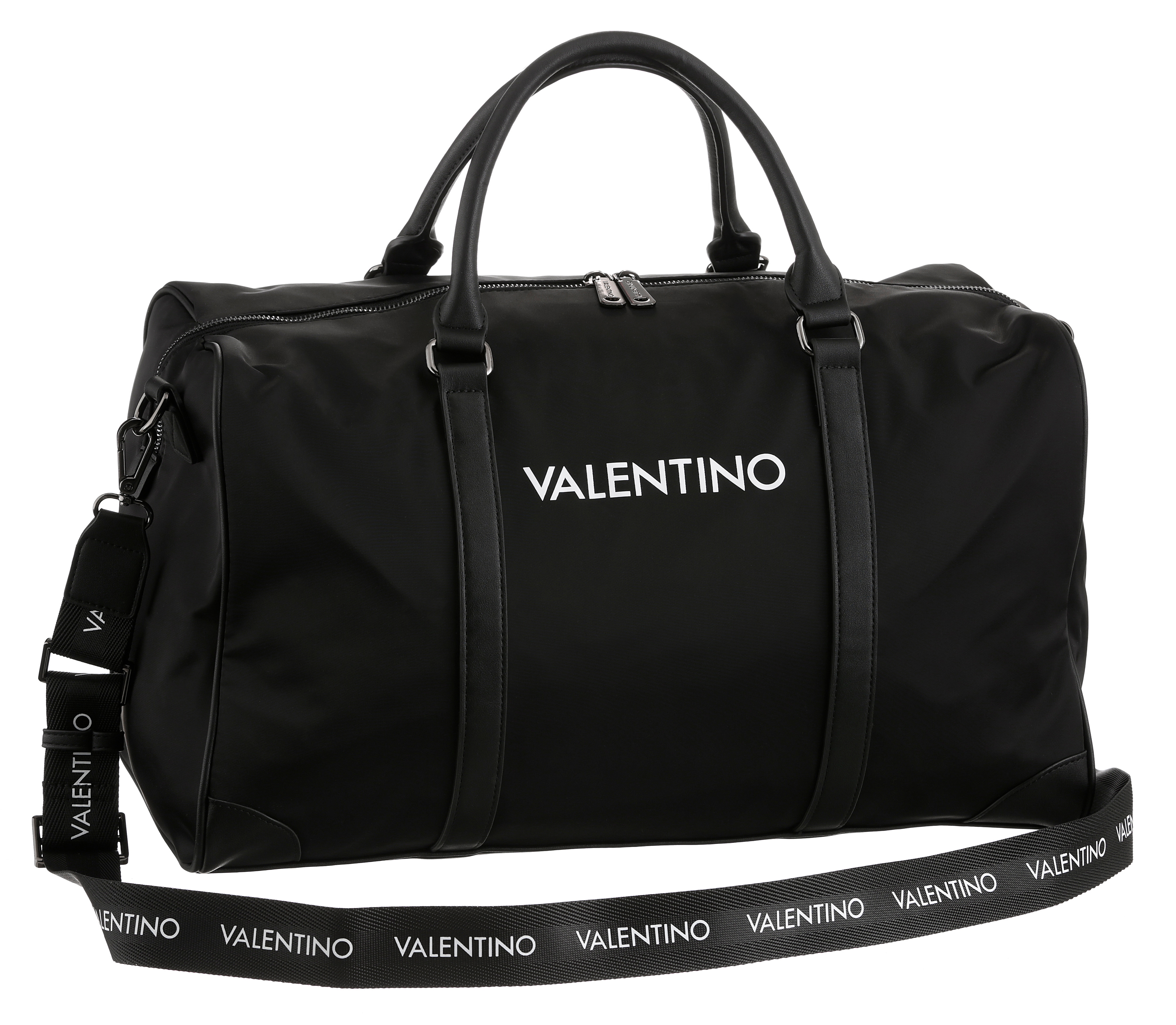 Weekender VALENTINO BAGS "KYLO", Damen, Gr. B/H/T: 48cm x 29cm, schwarz, Polyester, unifarben, Taschen, Weekender Freizeittasche Reisetasche Sporttasche Image