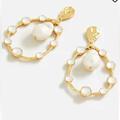 J. Crew Jewelry | J Crew Semi-Precious Stone Statement Earrings, Nwt | Color: Gold | Size: Os