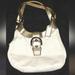 Coach Bags | Coach F17219 Soho Lynn Ivory White & Gold Leather Hobo Shoulder Bag Purse | Color: Gold/White | Size: Os