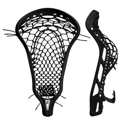 EPOCH Purpose 10 Degree Women's Lacrosse Head - Strung with 3D Mesh Black