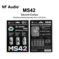 NF Audio – embouts en Silicone MS42 1 carte (3 paires) pour buse d'écouteurs diamètre de 4.5 à