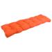 Solid Microsuede Tufted Indoor Bench Cushion (Multiple widths from 42 to 60 inch)