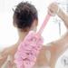wofedyo Bathroom Accessories New Long Handle Hanging Soft Mesh Back Body Bath Shower Scrubber Brush Sponge Bathroom Decor Bathroom Storage Pink 44*6*5