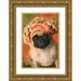 Pahl Janel 23x32 Gold Ornate Wood Framed with Double Matting Museum Art Print Titled - Ms. Pug