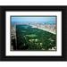 Highsmith Carol 14x12 Black Ornate Wood Framed with Double Matting Museum Art Print Titled - Aerial view of Central Park-New York