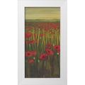 Joy Julie 11x18 White Modern Wood Framed Museum Art Print Titled - Red Poppies in Field I