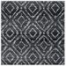 SAFAVIEH Adirondack Lecia Geometric Area Rug Black/Ivory 6 x 6 Square