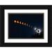 Miller Anna 18x14 Black Ornate Wood Framed with Double Matting Museum Art Print Titled - Solar Eclipse 2017-Viewed from Smoky Mountains National Park-Tennessee-USA