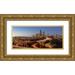 Probst Greg 18x10 Gold Ornate Wood Framed with Double Matting Museum Art Print Titled - Downtown Seattle skyline in the evening light-Seattle-Washington State