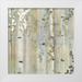 Jill Susan 20x20 White Modern Wood Framed Museum Art Print Titled - Spring Birch Grove