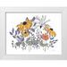 Ruff Kris 32x25 White Modern Wood Framed Museum Art Print Titled - Primavera Garden II