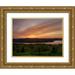 Anon Ellen 18x15 Gold Ornate Wood Framed with Double Matting Museum Art Print Titled - Canada Sunset on meadow and St John River