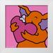 Shunyam van Steveninck 26x26 White Modern Wood Framed Museum Art Print Titled - Ill give you my heart