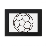 White Black Soccer Football Sports Desktop Photo Frame Ornaments Picture Art Painting