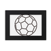 White Black Soccer Football Sports Desktop Photo Frame Ornaments Picture Art Painting