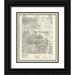 USGS 15x17 Black Ornate Wood Framed with Double Matting Museum Art Print Titled - Palm Springs California Quad - USGS 1928