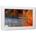 Alan Hausenflock 4x24 White Modern Wood Framed Wall Art Titled - Cold Autumn Morning II