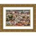 Bibikow Walter 14x11 Gold Ornate Wood Framed with Double Matting Museum Art Print Titled - Spain-Canary Islands-Gran Canaria Island-Las Palmas de Gran Canaria-high angle view of city