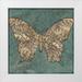 Meagher Megan 12x12 White Modern Wood Framed Museum Art Print Titled - Collage Butterfly II