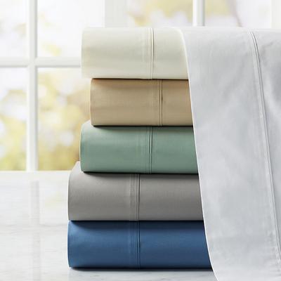 Classic Pintuck Percale Sheet Set - Cadet Blue, Queen - Frontgate Resort Collection™