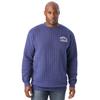Men's Big & Tall Russell® Quilted Crewneck Sweatshirt by Russell Athletic in Washed Navy (Size 4XL)