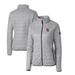 Women's Cutter & Buck Gray Oklahoma Sooners Rainier Eco Insulated Puffer Full-Zip Jacket