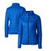 Women's Cutter & Buck Royal Tulsa Golden Hurricane Rainier Eco Insulated Puffer Full-Zip Jacket