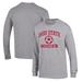 Men's Champion Gray Ohio State Buckeyes Soccer Icon Long Sleeve T-Shirt