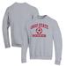 Men's Champion Gray Ohio State Buckeyes Soccer Icon Powerblend Pullover Sweatshirt