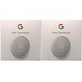 2 Units Google Nest Smart Programmable Wifi Thermostat for Home Snow