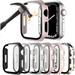 6 Pack Hard PC Case for Apple Watch 42 mm Series 3/2/1 with Tempered Glass Screen Protector Ultra-Thin Scratch Resistant Full Protective Bumper Cover for iWatch 42mm Accessories