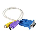 VGA SVGA to S-Video RCA Adapter Plug Composite Video AV TV Out Cable for PC