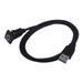 1M Socket Cable USB 3.0 Auto Car Flush Mount Male to Female Extension Cord Dashboard Panel Audio Line for Motorcycle(Single Port)