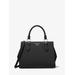 Michael Kors Marilyn Medium Saffiano Leather Satchel Black One Size