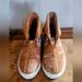 Free People Shoes | Free People Leather Embroidered High Tops | Color: Tan | Size: 9