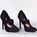 Jessica Simpson Shoes | Jessica Simpson Size 6m Js-Sacha Black Suede Ultra-High-Heel Mary Jane Pumps | Color: Black | Size: 6m
