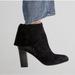 Free People Shoes | Free People Mila Women's Ankle Boots Heels Black Suede Fold Over Eu 39 Us 9 | Color: Black | Size: 9