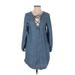 American Eagle Outfitters Casual Dress: Blue Dresses - Women's Size Small