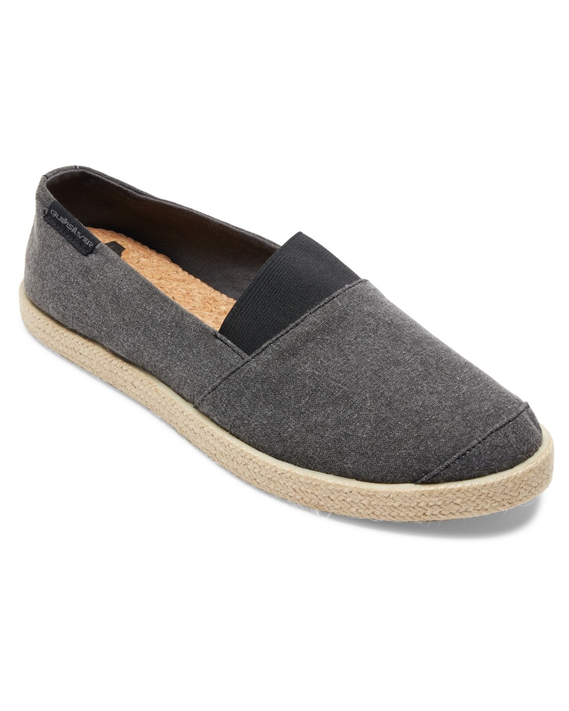 Sneaker QUIKSILVER "Espadrilled", Damen, Gr. 13(46), schwarz (solid schwarz), Obermaterial:Obermaterial: Textil / Futter: Textil / Außensohle: Gummi;, Schuhe Sneaker