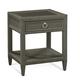 Birch Lane™ Deitrich 1 - Drawer Nightstand Wood/Wicker in Gray/Brown | 28 H x 24 W x 22 D in | Wayfair C8F9276E4AA548A69A116337F41F59F3