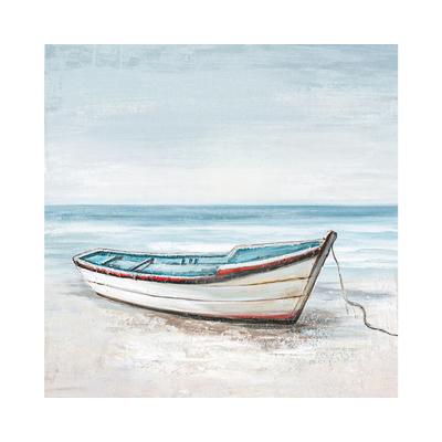 La Casa »Boot am Meer« Ölbild handbemalt auf Leinwand