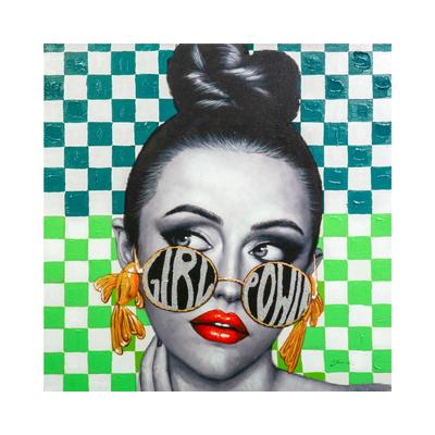 La Casa »Lady mit Dutt Frisur« Ölbild handbemalt auf Leinwand Image