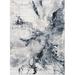 Black/Blue 94 W in Area Rug - Wade Logan® Dittmer Abstract Navy/Ivory Area Rug Polyester/Polypropylene | Wayfair 120EE86EED1548E08339E9B249410E68