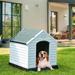 Archie & Oscar™ Shelia Plastic Dog House Plastic House in Pink/Green/White | 28 H x 26 W x 28.5 D in | Wayfair C2F5FBC412804238A7A14B2CCE053265