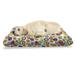 Floral Pet Bed Abstract Funny Colorful Cheerful Flowers and Petals Repetition on Plain Backdrop Resistant Pad for Dogs and Cats Cushion with Removable Cover 24 x 39 Multicolor by Ambesonne