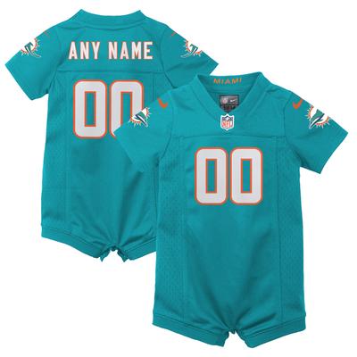 Miami Dolphins Nike Heimtrikot-Strampler – Personalisiert – Neugeborene Image
